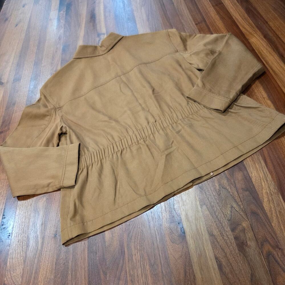 Talbots Chore Jacket Cinched Back, Patch Pockets Tencel Nwt Size Large - Picture 7 of 7
